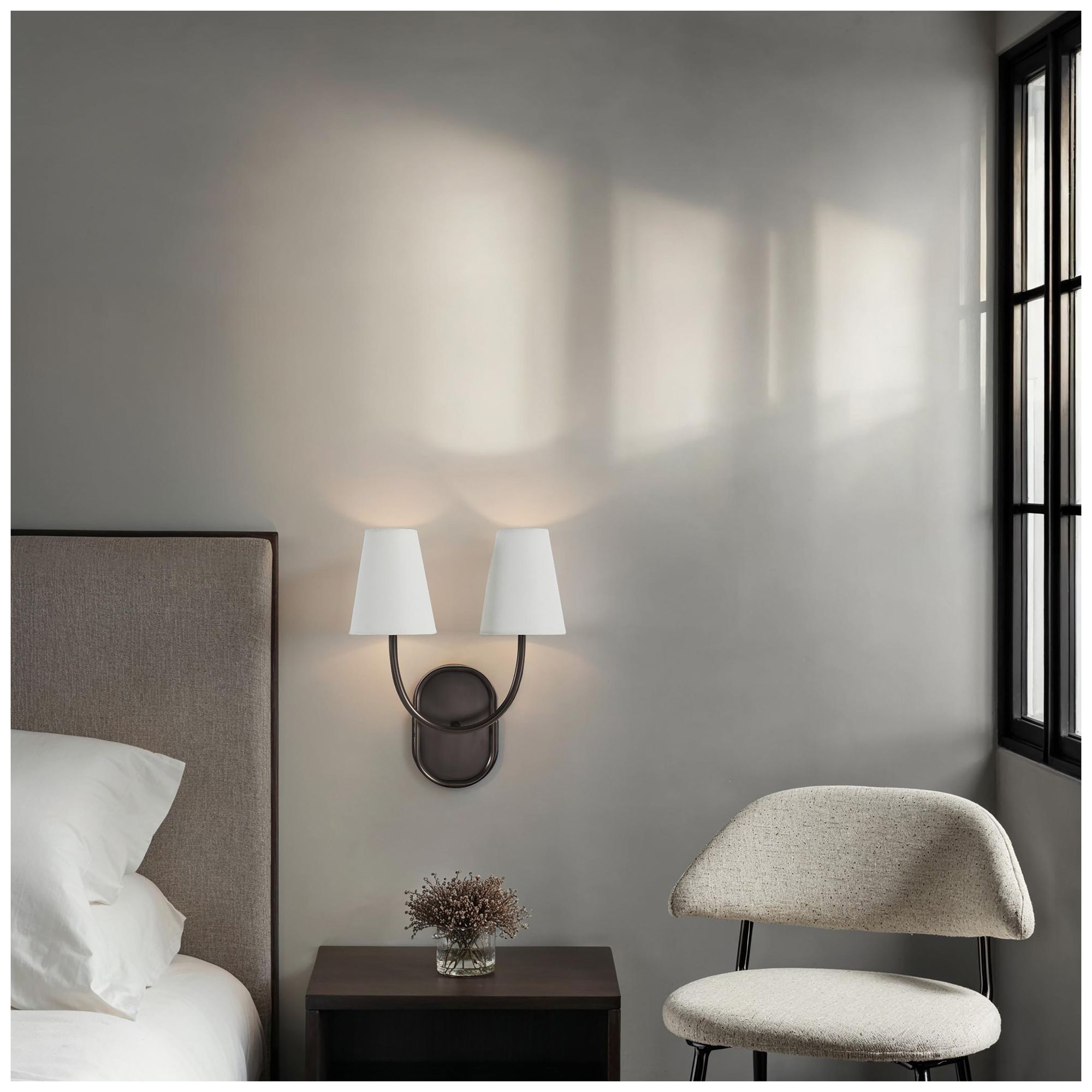 Image 3 Renwil Megara 15.5" Height Wall Sconce, Brown more views