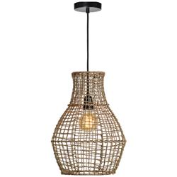 Renwil Nahanni Seagrass Natural Mesh Ceiling Fixture 13.78x18.9x126"