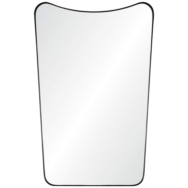 Image 2 Renwil Nashua Matte Black Iron 24" x 36" Angled Wall Mirror