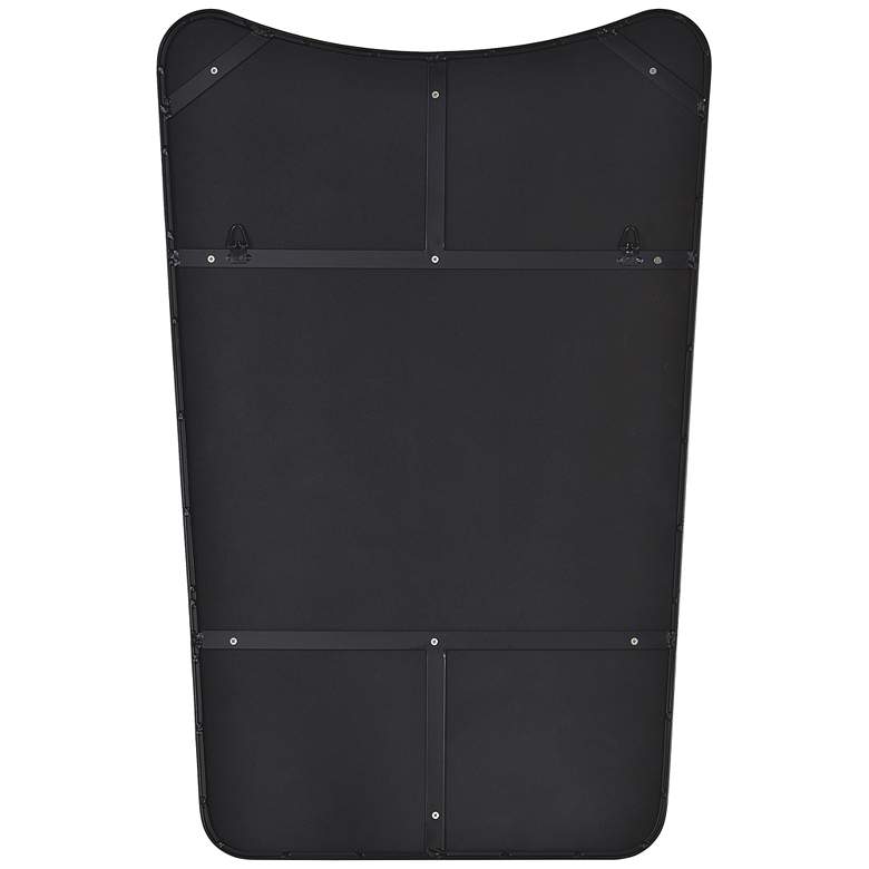 Image 5 Renwil Nashua Matte Black Iron 24" x 36" Angled Wall Mirror more views