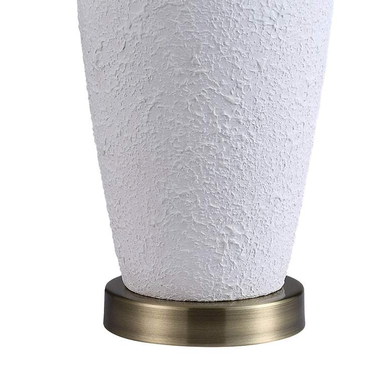 Image 3 Renwil Nissa 25 1/2" High Textured Matte White Ceramic Table Lamp more views