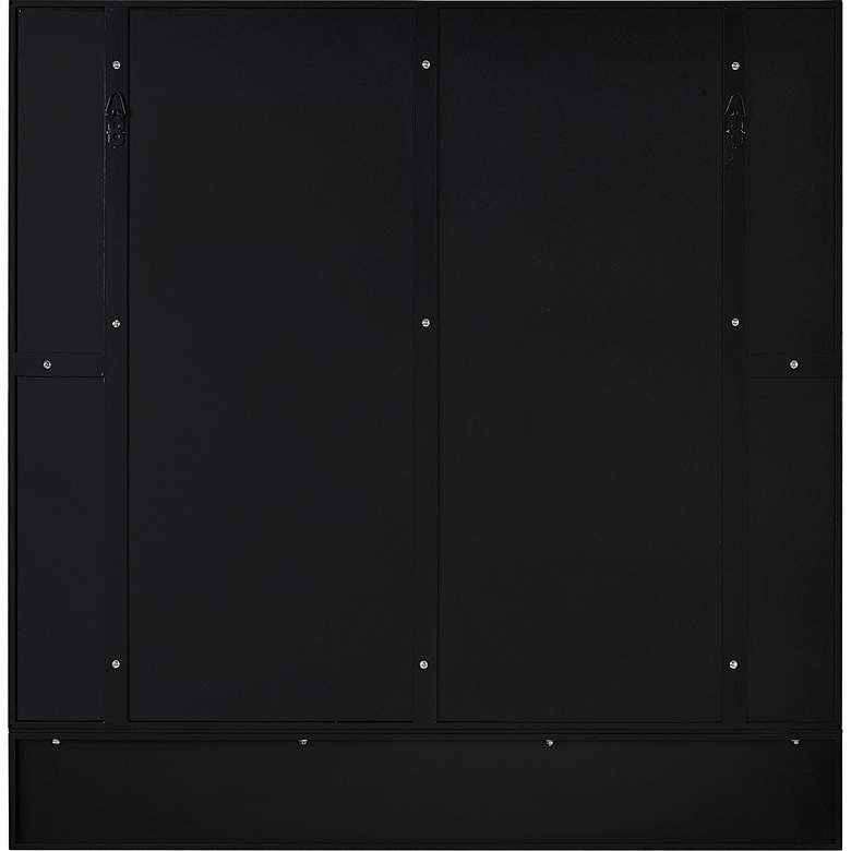 Image 5 Renwil Otavi Matte Black Iron 35" Square Shelf Wall Mirror more views