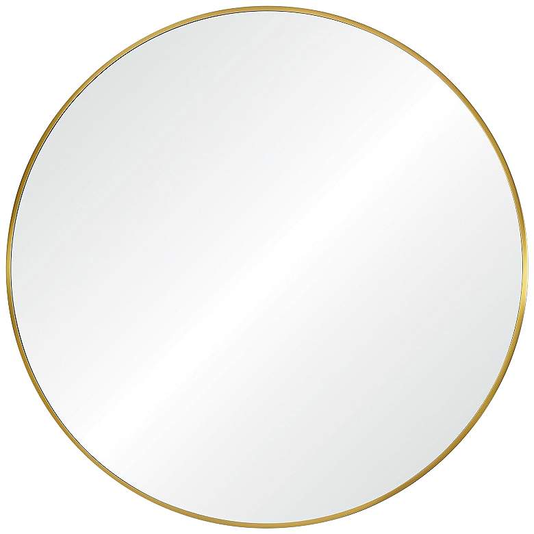 Image 2 Renwil Parga Iron Satin Brass Wall Mirror Dia-36 x 0.5