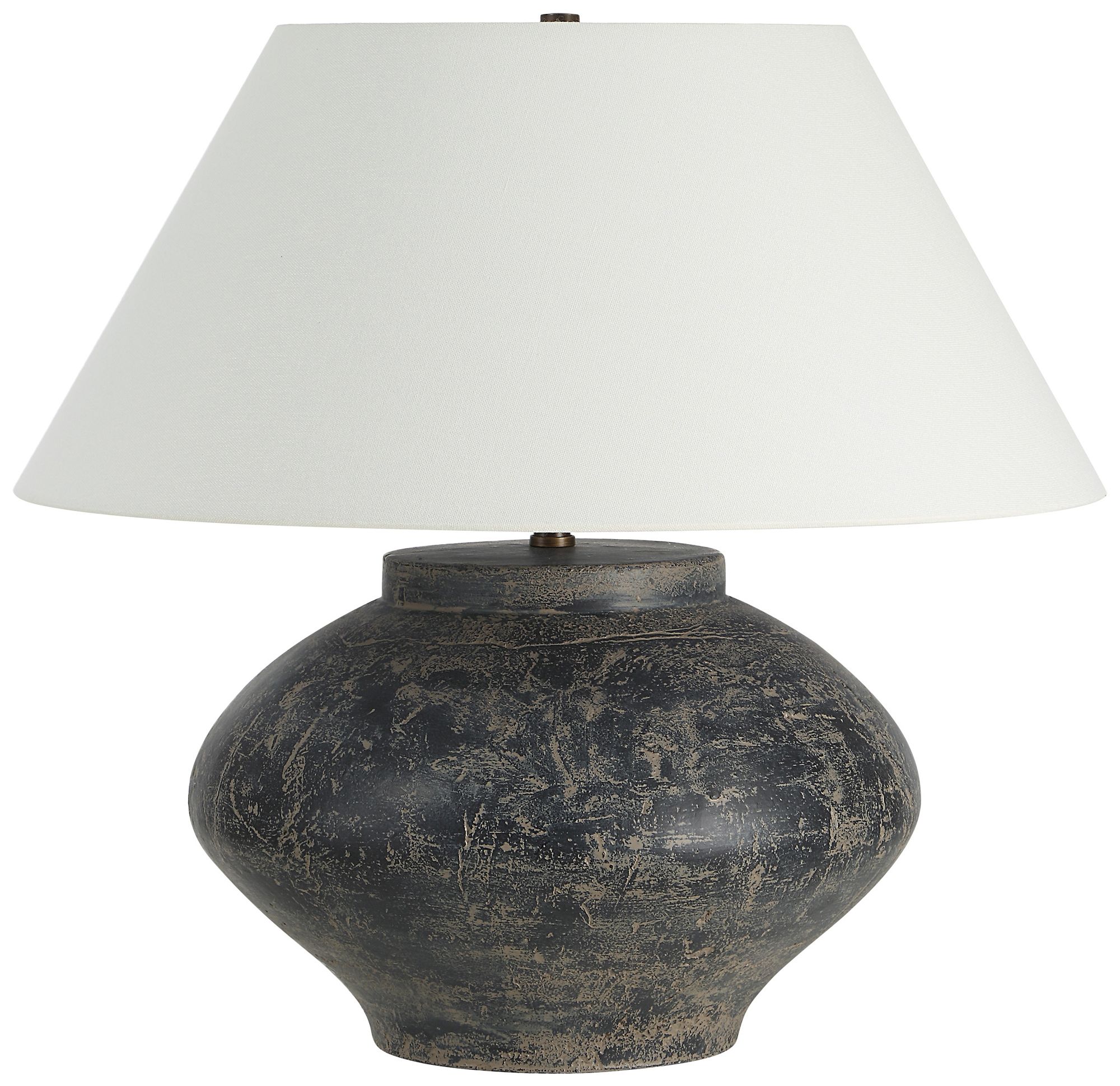 Renwil Patina Table Lamp with Tapered Linen Shade