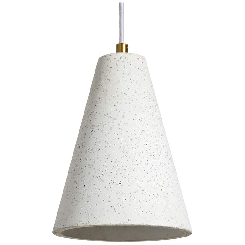 Image 1 Renwil Paula Terrazzo Off-White with Speckles Ceiling Fixture Dia-7x10&