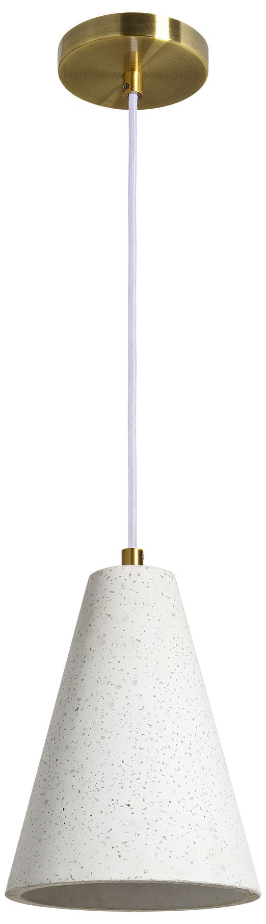 Image 3 Renwil Paula Terrazzo Off-White with Speckles Ceiling Fixture more views