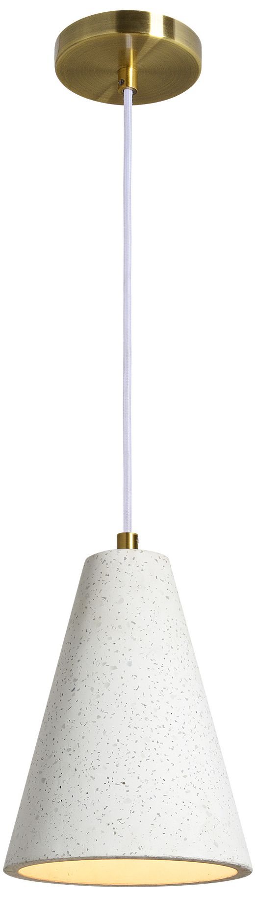 Image 4 Renwil Paula Terrazzo Off-White with Speckles Ceiling Fixture more views
