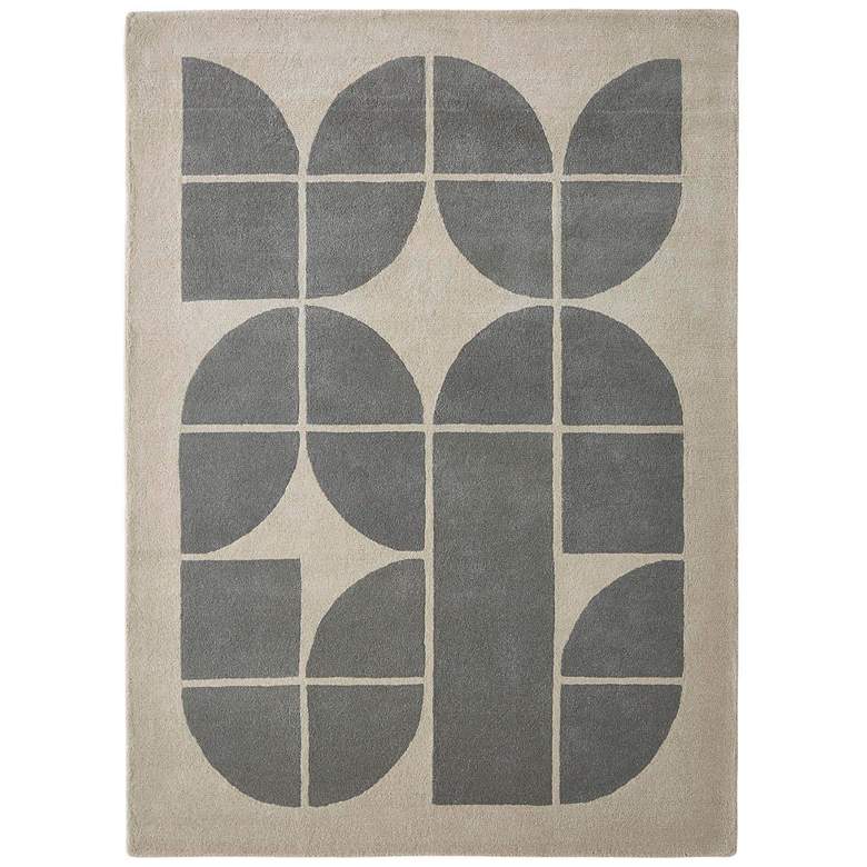 Image 1 Renwil Perseverance 5'3"x7'3" Oatmeal Charcoal Wool Rug