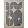 1_Renwil Perseverance 5'3"x7'3" Oatmeal Charcoal Wool Rug