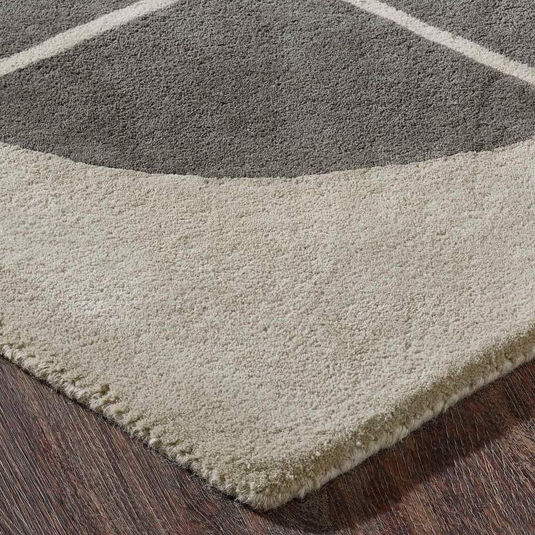 Image 2 Renwil Perseverance 5'3"x7'3" Oatmeal Charcoal Wool Rug more views