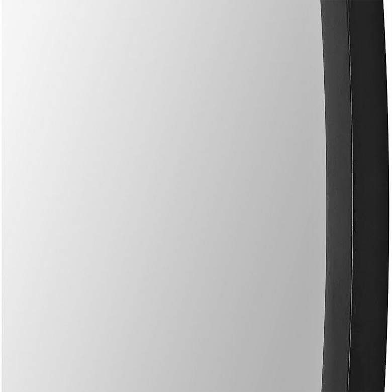 Image 2 Renwil Rayden 38 1/2"x36" Iron Round Matte Black Wall Mirror more views