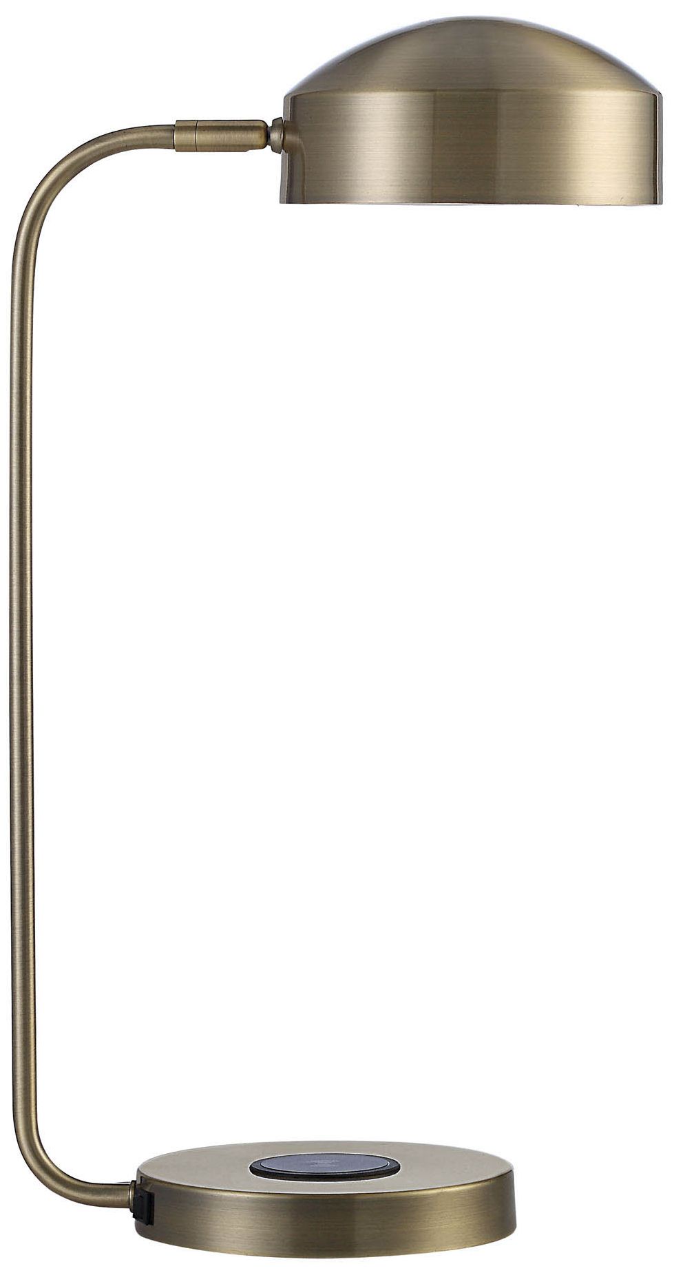 Image 2 Renwil Riesco Antique Brushed Brass Table Lamp more views