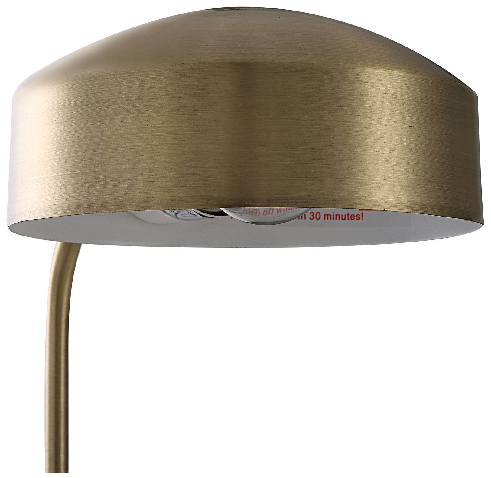 Image 7 Renwil Riesco Antique Brushed Brass Table Lamp more views