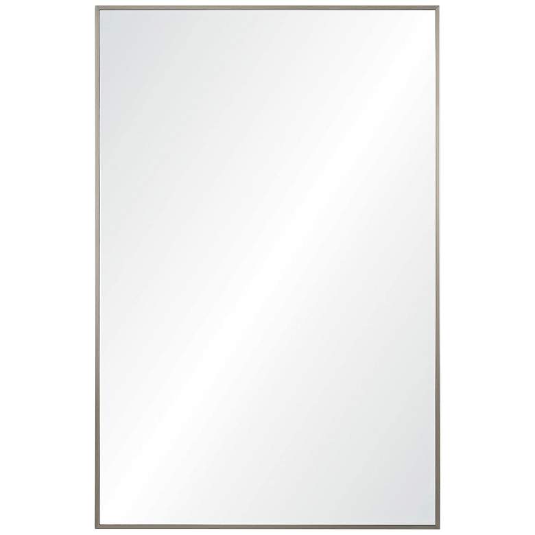 Image 2 Renwil Roderick Iron Satin Nickel Wall Mirror 24 x 36 x 0.5