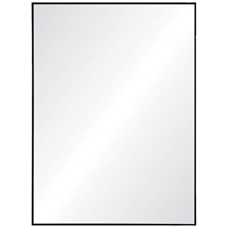 Image 2 Renwil Rosanna Matte Black Iron 30" x 40" Rectangular Wall Mirror