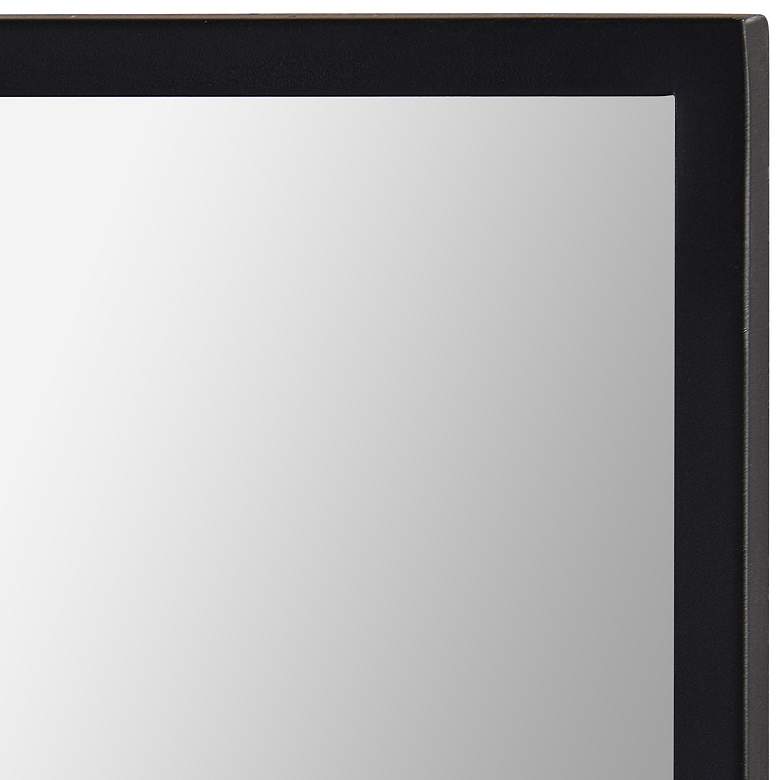 Image 4 Renwil Rosanna Matte Black Iron 30" x 40" Rectangular Wall Mirror more views
