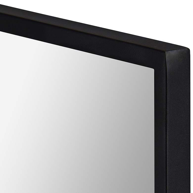 Image 5 Renwil Rosanna Matte Black Iron 30" x 40" Rectangular Wall Mirror more views