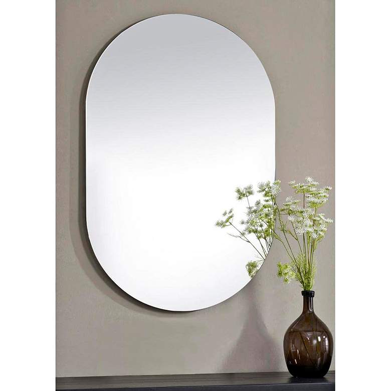 Image 1 Renwil Salta All Glass Wall Mirror 26 x 40 x 0.5