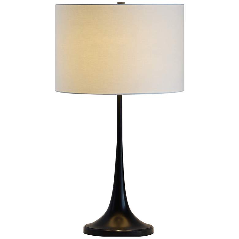 Image 1 Renwil Salvora 27" High Modern Black Marble Table Lamp