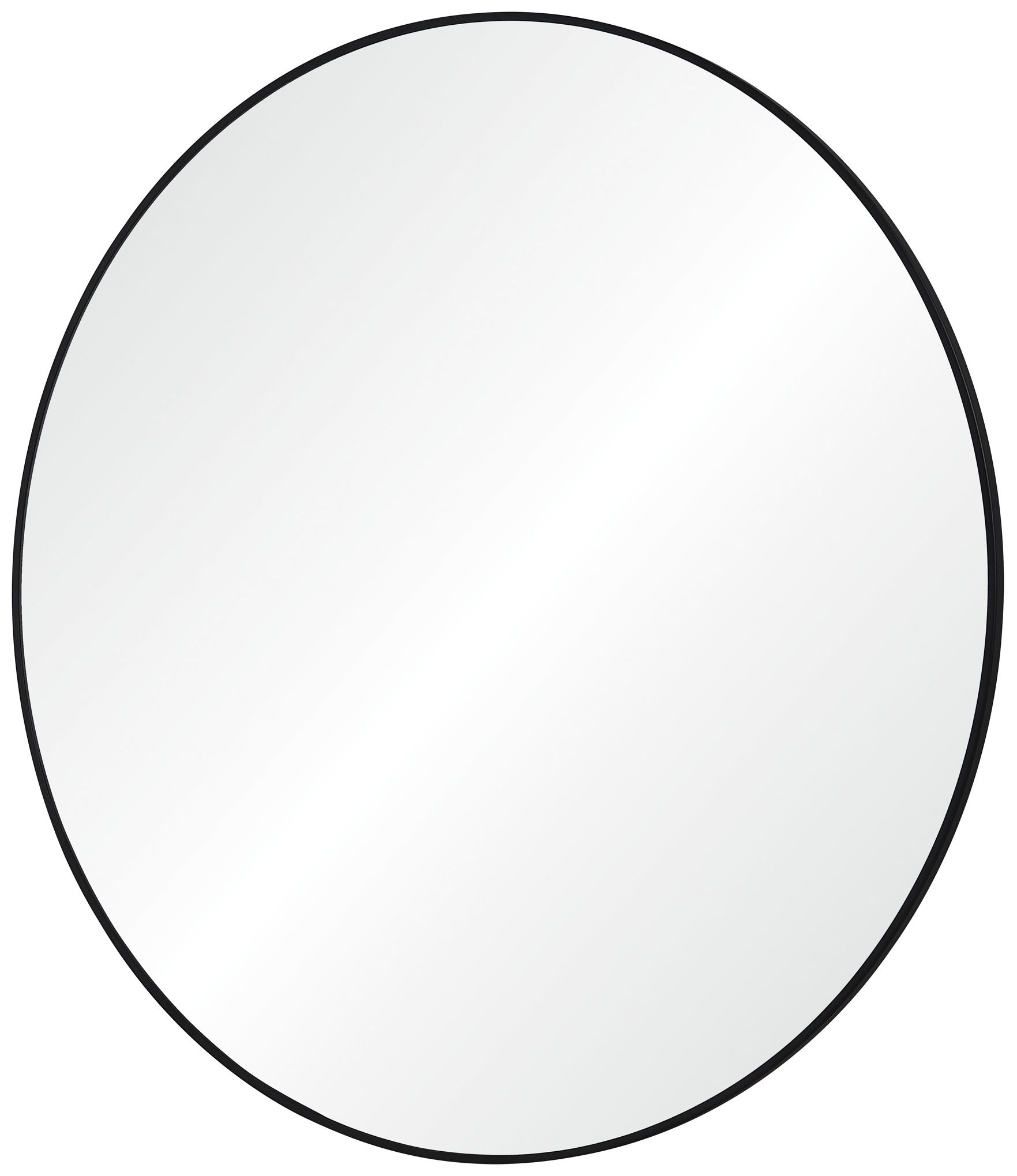 Image 6 Renwil Sami 48" Tall Round Wall Mirror, Black more views