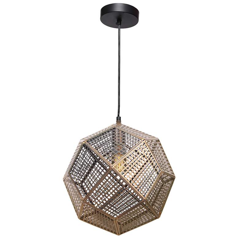 Image 1 Renwil Skars Iron Polished Brass Ceiling Fixture 12x12x12"