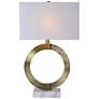 2_Renwil Skylar 27" Bronze and White Marble Modern Table Lamp