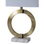 5_Renwil Skylar 27" Bronze and White Marble Modern Table Lamp more views