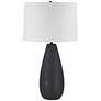Renwil Tala 29 1/2" High Modern Cement Matte Black Table Lamp