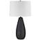 Renwil Tala 29 1/2" High Modern Cement Matte Black Table Lamp