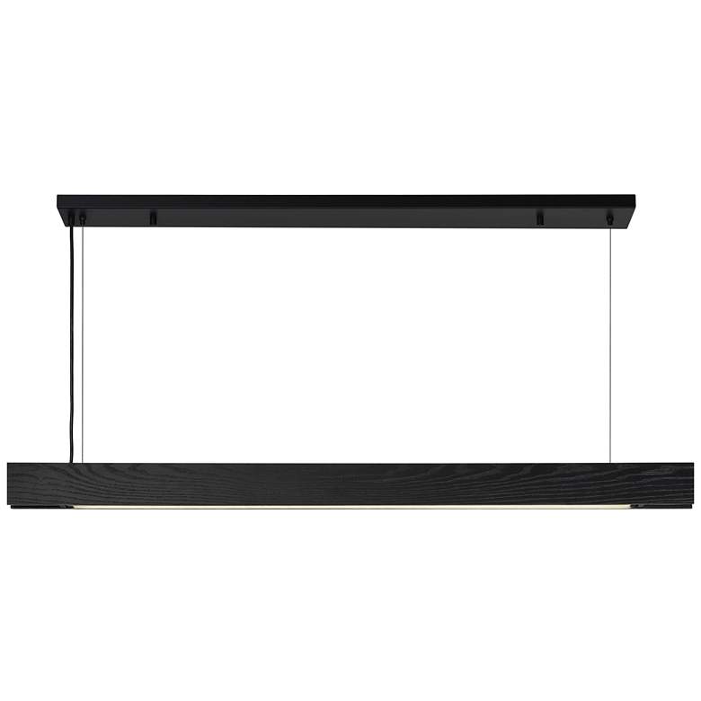 Image 1 Renwil Taya Manchurian Wood Matte Black Ceiling Fixture 48x111.5x2"
