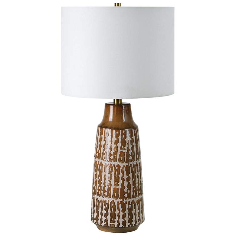 Image 1 Renwil Tereva 26 3/4" High Modern Glazed Taupe Ceramic Table Lamp