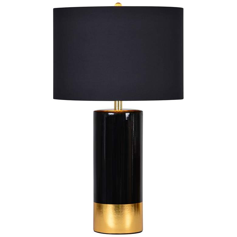 Image 1 Renwil The Tuxedo 29" High Modern Ceramic Black and Gold Table Lamp