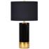 Renwil The Tuxedo 29" High Modern Ceramic Black and Gold Table Lamp