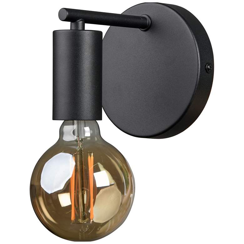 Image 1 Renwil Think Steel Black Powder Coated Wall Sconce 5x5x5.5"