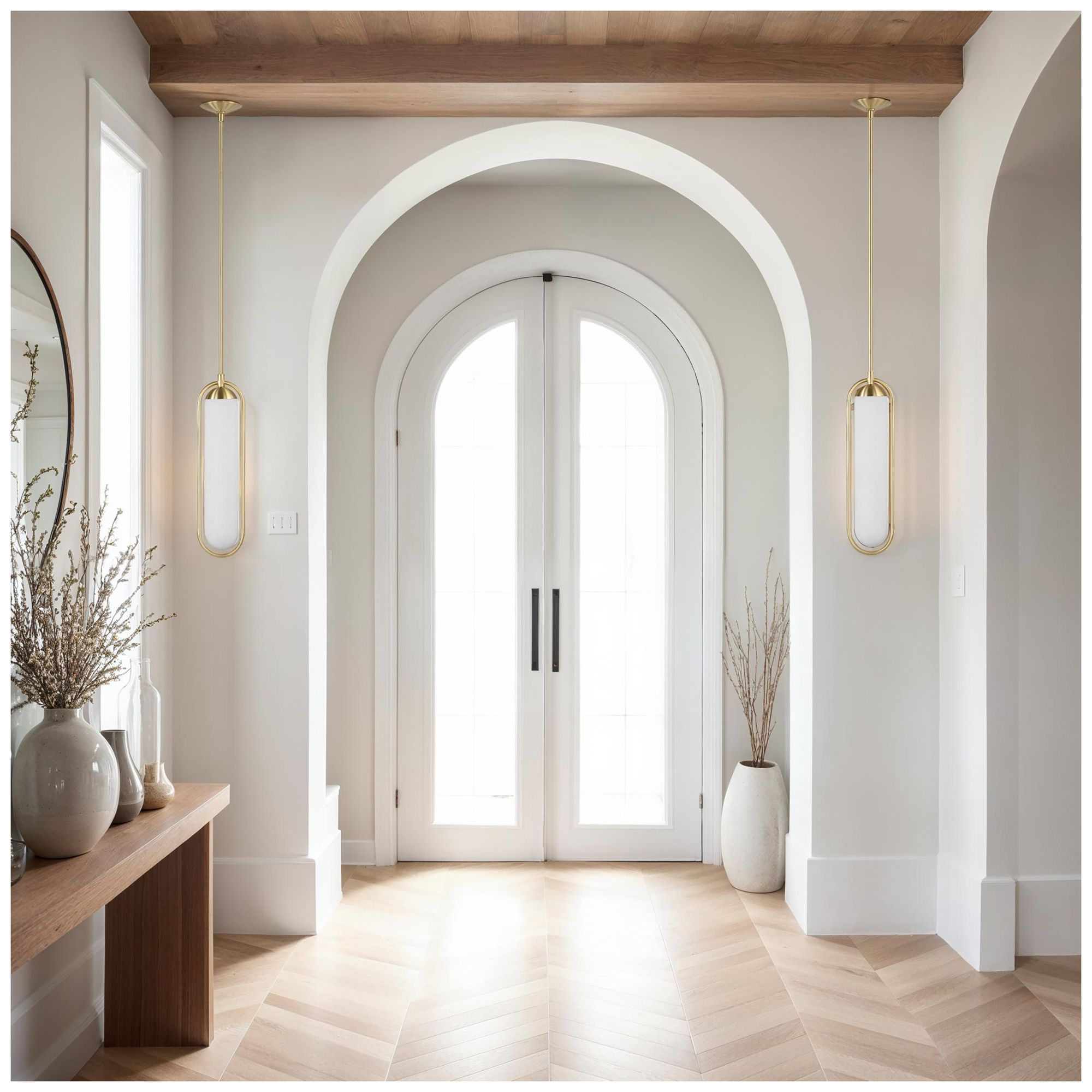 Image 2 Renwil Thurles 83.5" Height Ceiling Fixture, Milk White more views
