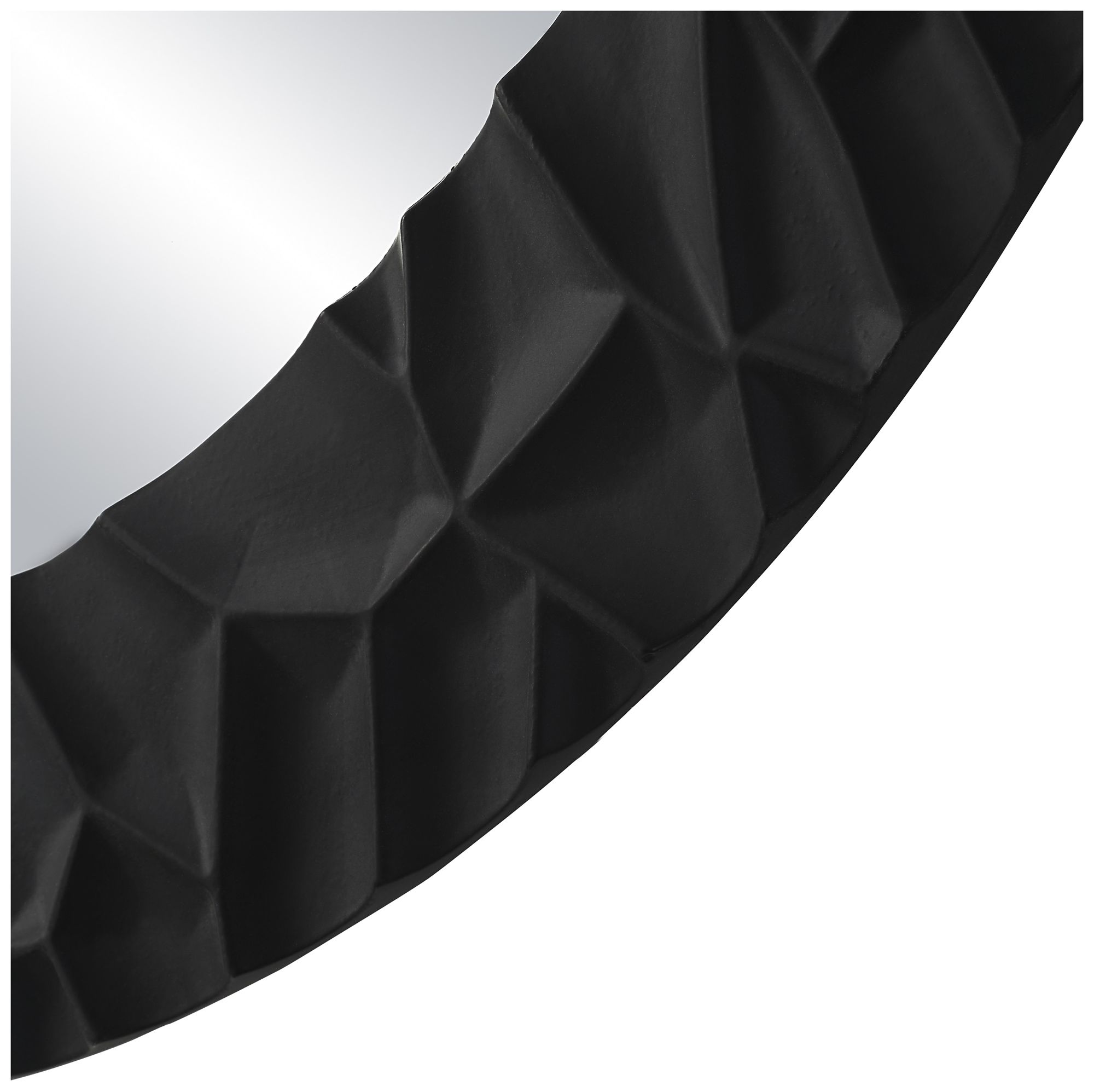 Image 3 Renwil Tolima 35.5" Tall Round Wall Mirror, Black more views