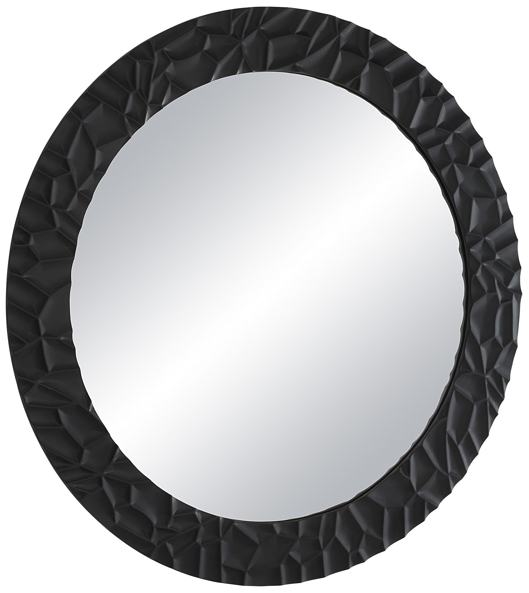 Image 4 Renwil Tolima 35.5" Tall Round Wall Mirror, Black more views