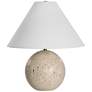 Renwil Travertine 19" High Modern Natural Beige Marble Table Lamp