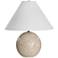 Renwil Travertine 19" High Modern Natural Beige Marble Table Lamp
