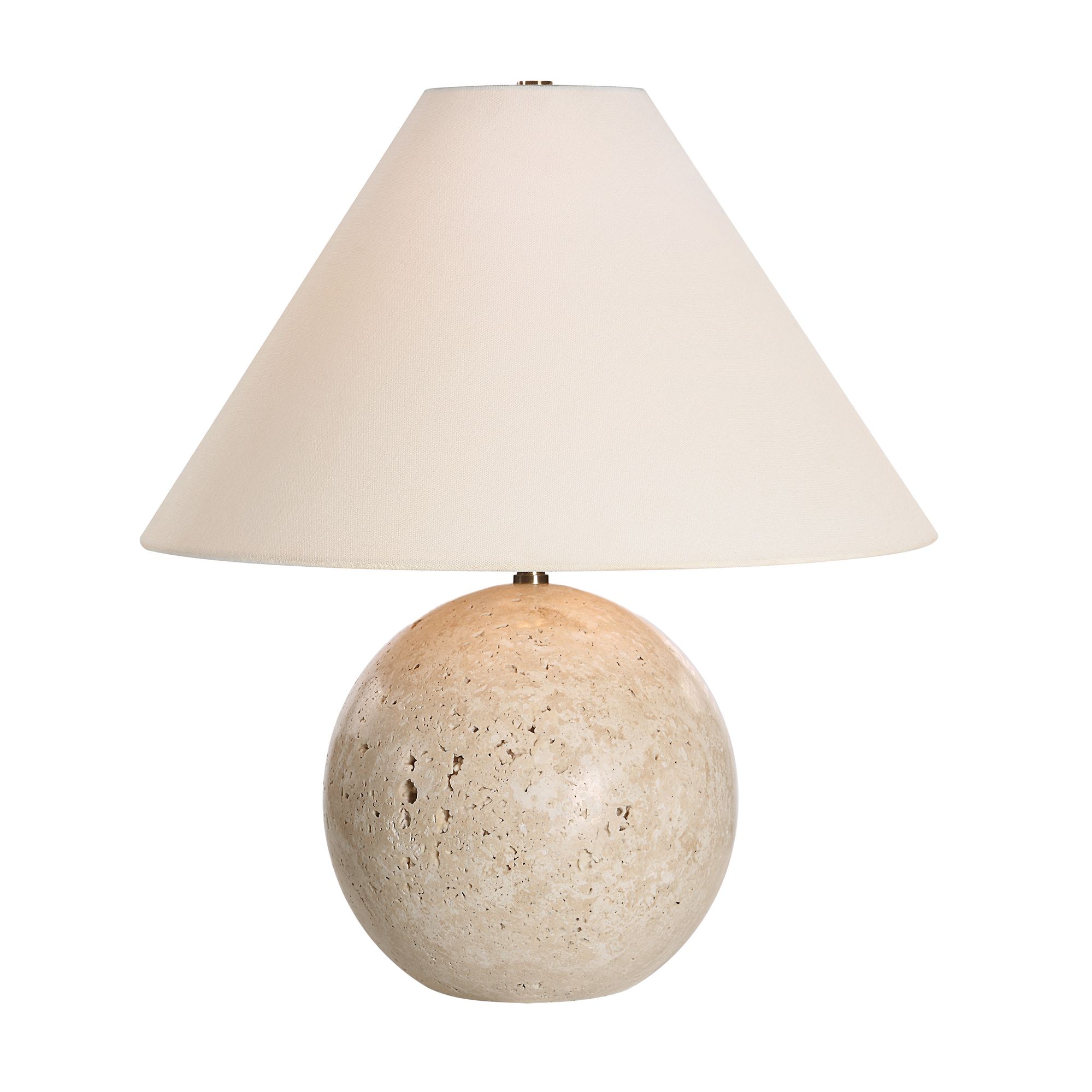Image 4 Renwil Travertine 19" High Modern Natural Beige Marble Table Lamp more views