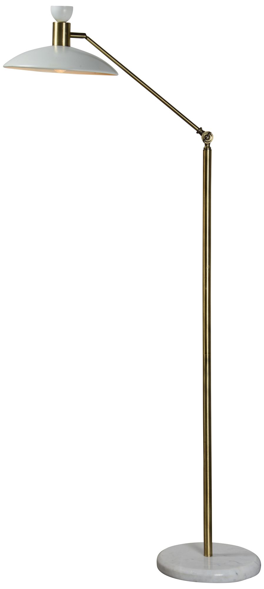 Renwil Troilus 55-72" Length Floor Lamp, Brass