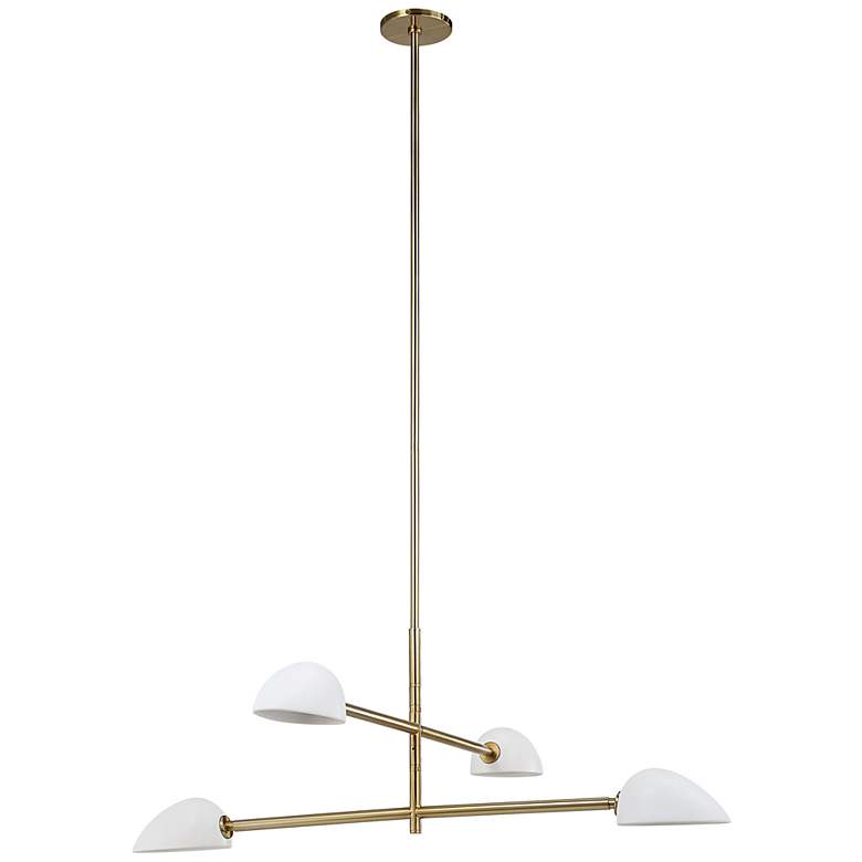 Image 1 Renwil Tulla Ceramic Glazed Matte Off-White Ceiling Fixture 40x12.88x40&