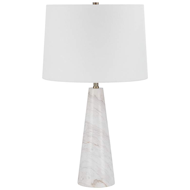 Image 1 Renwil Vevey 24 1/2" High Modern Natural White  Marble Table Lamp