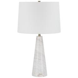 Renwil Vevey 24 1/2" High Modern Natural White  Marble Table Lamp