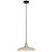 Renwil Viola-May 16" Wide Gray and Textured Black Modern Pendant Light