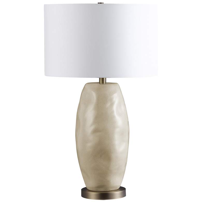 Image 1 Renwil Virga 28" High Crackle Glazed Cream Ceramic Table Lamp