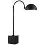 Renwil Volos 27" Black Modern Dome Shade Arc Desk or Table Lamp