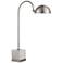 Renwil Volos 27" Silver Modern Dome Shade Arc Desk or Table Lamp