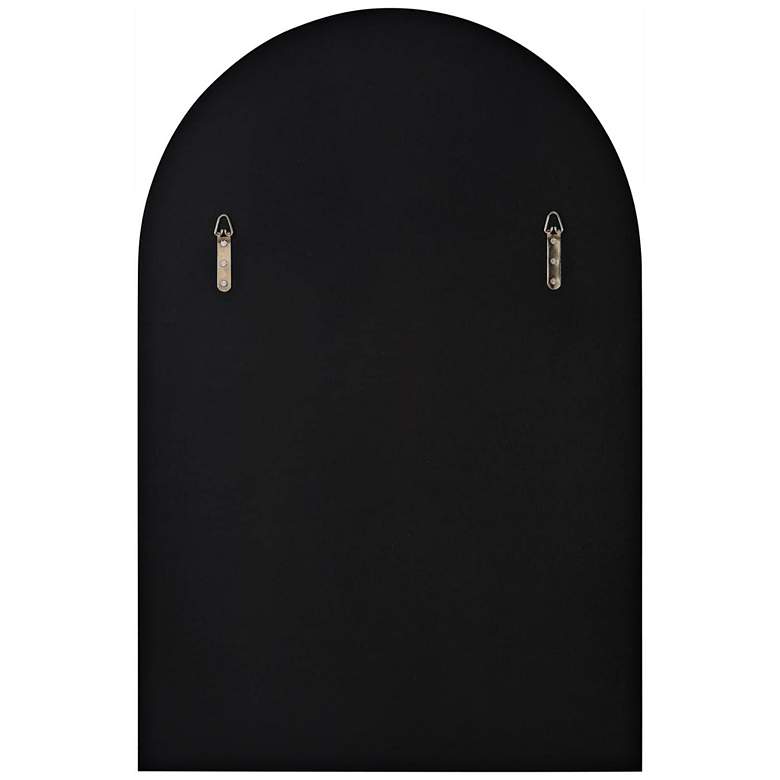 Image 6 Renwil Waren 24 x 36 Iron Matte Black Arch Top Wall Mirror more views