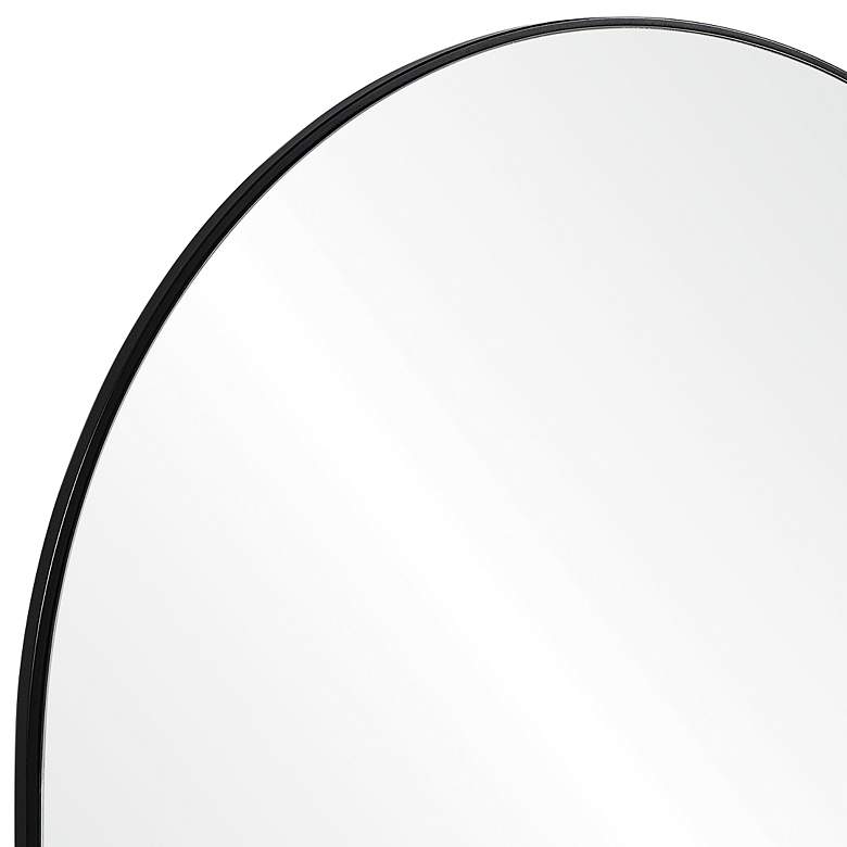 Image 3 Renwil Wearstley Black Iron 35" x 35" Arch Shelf Wall Mirror more views